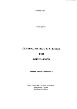Construction Method Statement | PDF