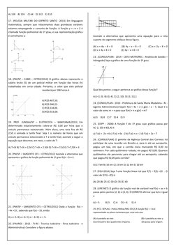 A) 128    B) 126     C) 64    D) 132    E) 110 
17. (POLÍCIA MILITAR DO ESPÍRITO SANTO -2013) Em linguagem 
matemática, sempr