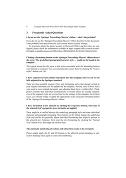 Springer Template Word Example Springer Proceedings Template Guide | PDF | Microsoft Word | Paragraph