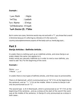 Basic Darija Language Guide | PDF | Grammatical Gender | Arabic