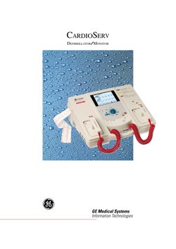 CARDIOSERV
DEFIBRILLATOR/MONITOR
