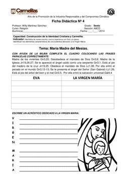 Año de la Promoción de la Industria Responsable y del Compromiso Climático
Ficha Didáctica Nº 4
Profesor: Willy Martinez Sánc