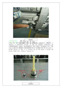  
2 
 
 
 
 
 
 
 
 
 
 
 
 
 
 
Caso se deseje substituir o fluido, deve-se retirar a 
seguir o parafuso Allen 17 mm na regi