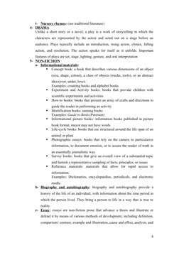 i-
Nursery rhymes: (see traditional literature)
4- DRAMA
Unlike a short story or a novel, a play is a work of storytelling in