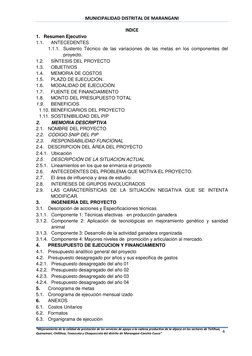 MUNICIPALIDAD DISTRITAL DE MARANGANI 
 
“Mejoramiento de la calidad de prestación de los servicios de apoyo a la cadena pro