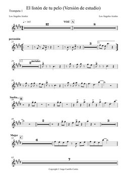 Copyright © Jorge Castillo Cortés
Trompeta 1
q = 165
A
°
¢™™
ü
†™™
1.
21
2.
29
34
B
39
46
C
55
63
44
&####
12
8
El listón de
