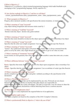 Objective-C Interview Questions Guide | PDF | Objective C | Class ...