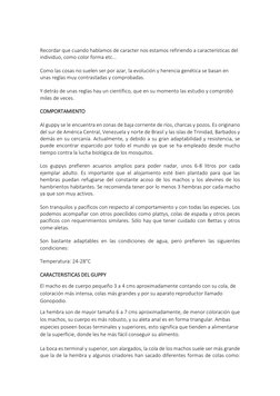 Recordar que cuando hablamos de caracter nos estamos refiriendo a características del 
individuo, como color forma etc...