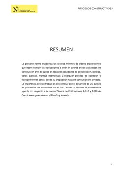 PROCESOS CONSTRUCTIVOS I       
 
3 
 
 
 
 
 
RESU