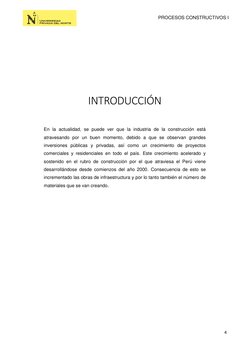 PROCESOS CONSTRUCTIVOS I       
 
4