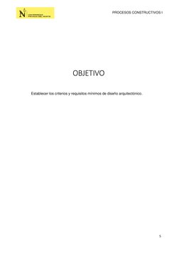 PROCESOS CONSTRUCTIVOS I       
 
5
