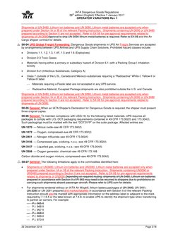 Iata Usg Variation Code Operator Variations | PDF | Dangerous Goods | United Parcel Service