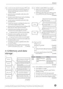 Answers
Cambridge IGCSE Computer Studies Workbook © David Watson and Helen Williams 2016
9
  9	●	
owner activates alarm by ke