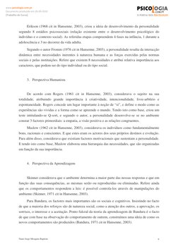 Nuno Jorge Mesquita Baptista 
6
www.psicologia.com.pt 
Documento produzido em 26‐09‐2010 
[Trabalho de Curso] 
Erikson (196