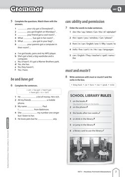 5 	 Complete the questions. Match them with the 
answers.
1 	
 your city got a Disneyland? 
2 	
 you got English on Mondays?
