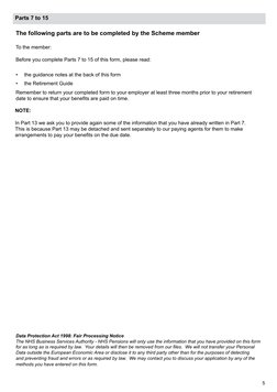NHS AW8P Retirement Claim Form Guide | PDF | Pension | Retirement
