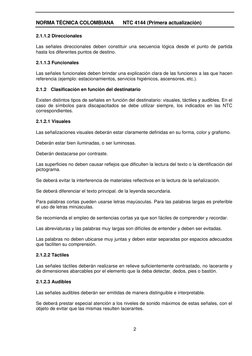 NTC 4144: Señalización Accesible | PDF