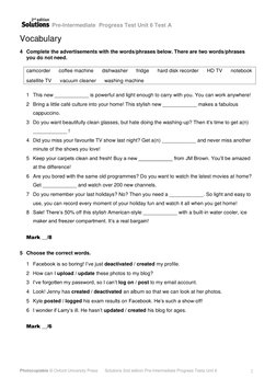 Solutions2e Progress Test Un06 A PDF | PDF