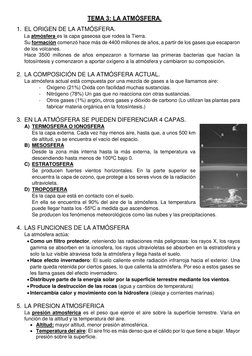 1. EL ORIGEN DE LA ATMÓSFERA. 
La atmósfera es la capa gaseosa que rodea la Tierra. 
Su formación comenzó hace más de 4400 mi