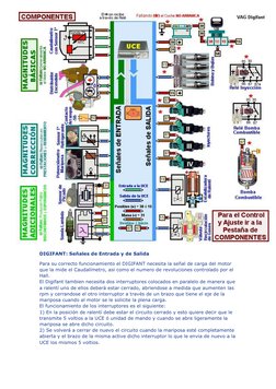 DIGIFANT: Señales de Entrada y de Salida 
Para su correcto funcionamiento el DIGIFA