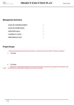 Project Execution Plan | PDF | Project Management | Emergency Management
