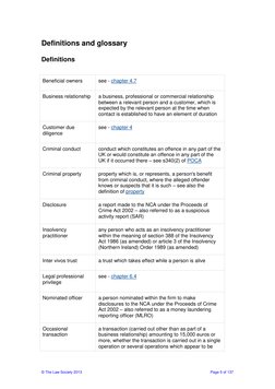 © The Law Society 2013 
 
Page 5 of 137 
Definitions and glossary 
Definitions 
 
Beneficial owners 
see - chapter 4.7  (http