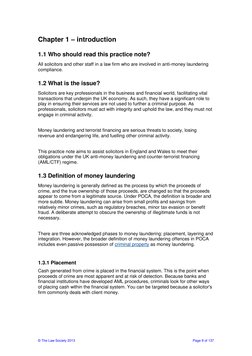 © The Law Society 2013 
 
Page 9 of 137 
Chapter 1 – introduction 
1.1 Who should read this practice note? 
All solicitors an