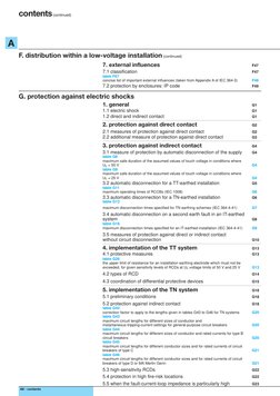 A6 - contents
A
contents (continued)
F. distribution within a low-voltage installation (continued)
7. external influences
F47