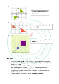 IGCSE Transformations Revision Notes | PDF | Euclidean Vector ...