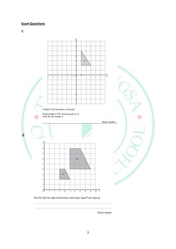 IGCSE Transformations Revision Notes | PDF | Euclidean Vector ...