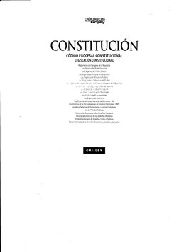 ffifr3til(3{3S
-Ginijley
/
COI\üSTITUCIOI.t
CODIGO PROCESAL CONSTITUCIONAL
rrcrsrRcrót'l coN STITUooNAL
Reglamento del (ongre
