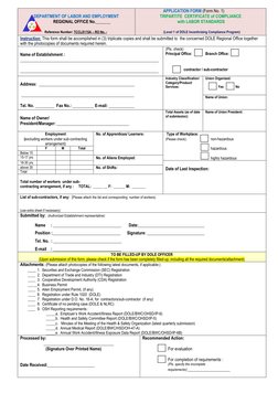 DEPARTMENT OF LABOR AND EMPLOYMENT 
                               REGIONAL OFFICE No._______