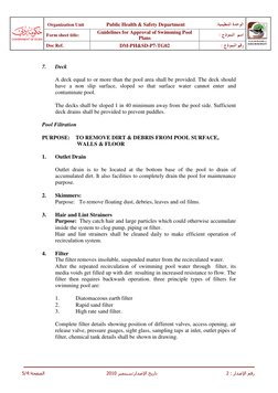Dubai Swimming Pool Approval Guidelines | PDF | Filtration | Swimming Pool