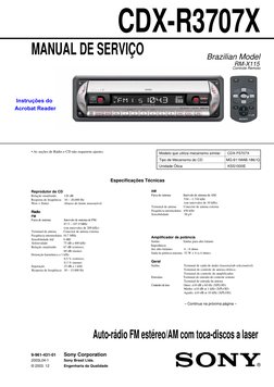 1
Modelo que utiliza mecanismo similar       CDX-F5707X
Tipo de Mecanismo do CD                       MG-611MAB-186//Q
Unidad