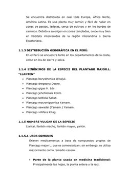 Se encuentra distribuida en casi toda Europa, África Norte, 
América Latina. Es una planta muy común y fácil de hallar en 
zo
