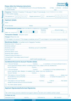 Stod Form Standing Order Request Form Guide | PDF | Overdraft | Payments