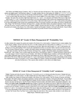 Add, Subtract and Multiply Integers Calculators. Add 2 or 3 fractions and reduce the final answer. Three separate online calc