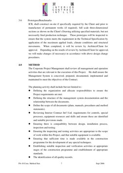 京         匯 
I  N  T  E  R  I  O  R 
C  O  N  T  R  A  C  T 
I  N  T  ‘  L  L  T  D 
 
PA-10 Cons. Method Stat.  
7 
Sept 200