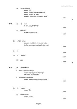 Year 9 Science Exam Revision Answers | PDF | Claw | Joint