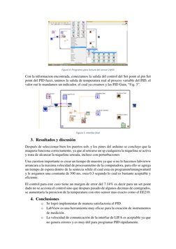 Figura 4. Programa para lectura del sensor LM35 
Con la informacion encontrada, conectamos la salida del control del Set po