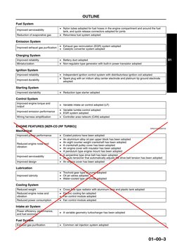 OUTLINE 
01–00–3
01
Fuel System
Emission System
Charging System
Ignition System
Starting System
Control System
End Of Sie
ENG