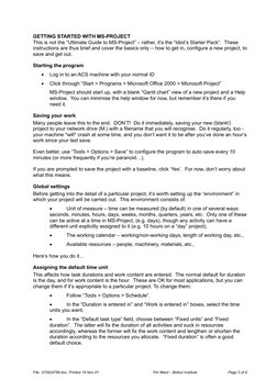 MS-Project Practical Exercises Guide | PDF | Icon (Computing) | Software