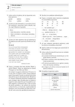 8
© Grupo Anaya, S. A. Material fotocopiable autorizado.
Ficha de trabajo 3
Nombre y apellidos: .............................