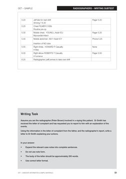 Oet Radiography OET Writing Sample for Radiographers | PDF | Radiography | Anatomical ...