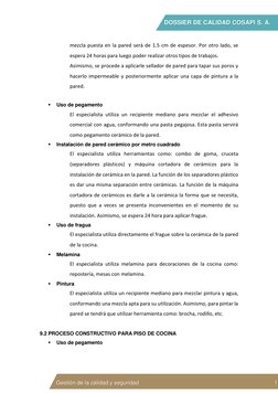 DOSSIER DE CALIDAD COSAPI S. A. 
 
 
 
 Gestión de la calidad y seguridad