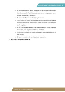 DOSSIER DE CALIDAD COSAPI S. A. 
 
 
 
 Gestión de la calidad y seguridad