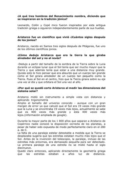 ¿A qué tres hombres del Renacimiento nombra, diciendo que 
se inspiraron en la tradición jónica? 
 
Leonardo, Colón y Copé mi