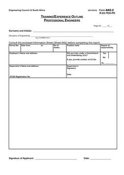 ECSA Professional Engineer Application Guide | PDF | Banks | Competence ...