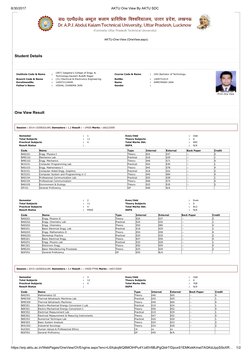 8/30/2017
AKTU One View By AKTU SDC
https://erp.aktu.ac.in/WebPages/OneView/OVEngine.aspx?enc=L6Xqkq8rQ8MOIHPu4YJd0V6BJPgQIdr
