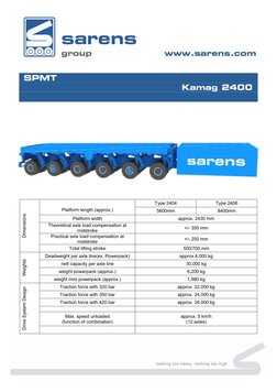 kamag-2400-spmt-specifications-pdf-axle-steering